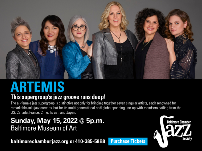 Baltimore Chamber Jazz Society Presents Artemis at The Baltimore Museum Of Art