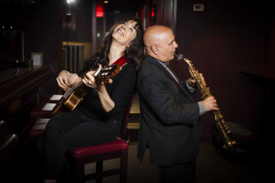 Phyllis Chapell And Ken Ulansey at Jamey's House Of Music