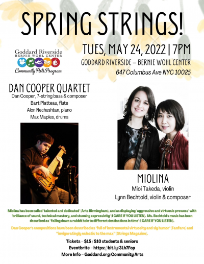 Spring Strings! at Goddard Riverside's Bernie Wohl Center