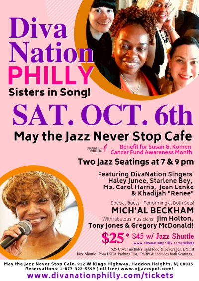 Divanation Philly Vocal Jazz Concert at May The Jazz Never Stop