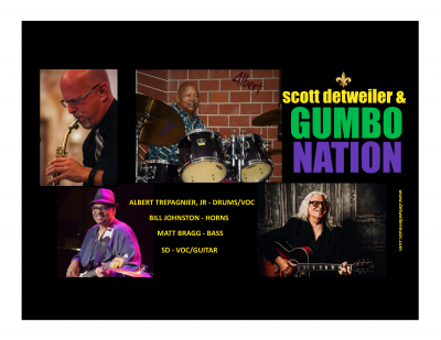 Mardi Gras with Detweiler's Gumbo Nation at Bacchus' Kitchen