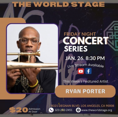 Ryan Porter at The World Stage - event poster Ryan Porter at The World Stage