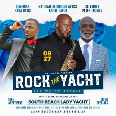 Rock The Yacht All White Smooth Jazz And Line Dance Cruise at South Beach Lady Yacht Charter