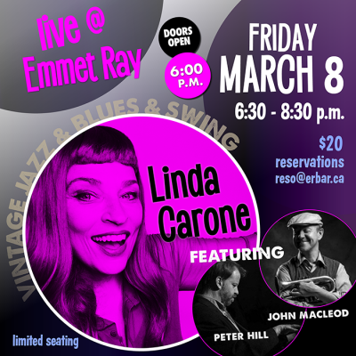 Linda Carone Vintage Jazz, Blues & Swing at The Emmet Ray Bar