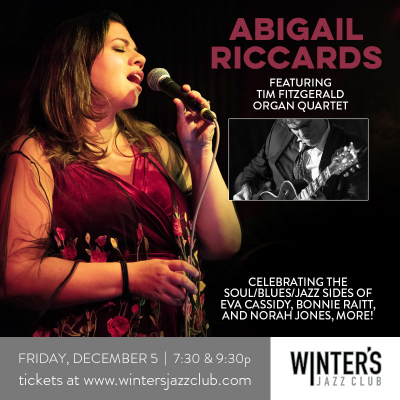 Abigail Riccards at Winter's Jazz Club