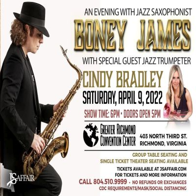 Boney James With Cindy Bradley at Greater Richmond Convention Center