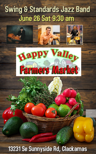 Swing & Standards Jazz Band Happy Valley Farmers Market at Happy Valley Farmers Market - event poster Swing & Standards Jazz Band Happy Valley Farmers Market at Happy Valley Farmers Market