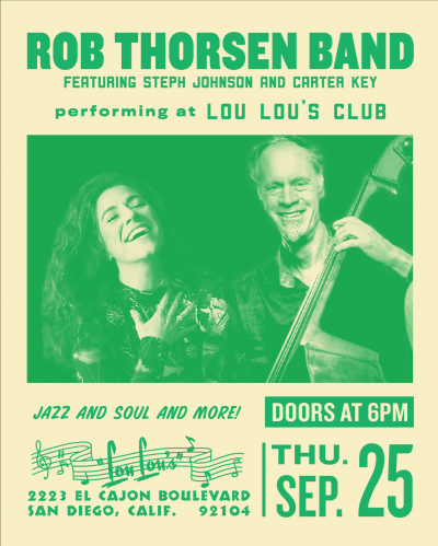 Rob Thorsen Band  at Lou Lou’s Jungle Room