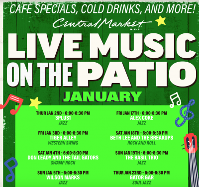 Alex Coke And Friends at Central Market - event poster Alex Coke And Friends at Central Market