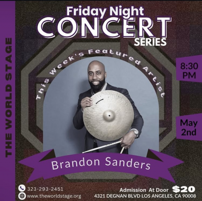 The Brandon Sanders Band at The World Stage - event poster The Brandon Sanders Band at The World Stage