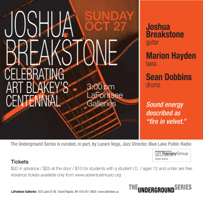 Joshua Breakstone Trio at Lafontsee Galleries