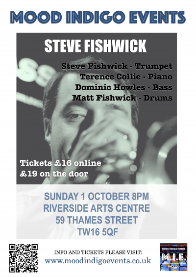 Riverside Arts Jazz Feat. Steve Fishwick at Riverside Arts Centre