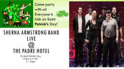 Sherna Armstrong Band Live at The Padre Hotel - event poster Sherna Armstrong Band Live at The Padre Hotel