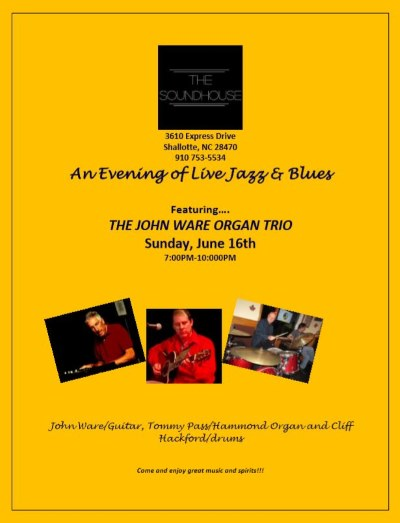 John Ware Organ Trio at The Soundhouse