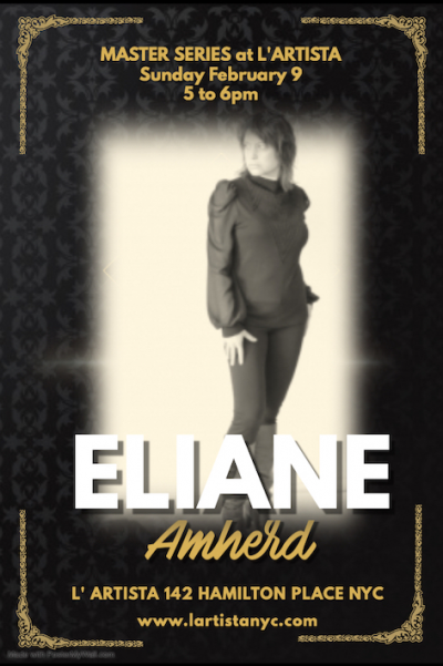 L'artista Presents Masterseries With Eliane Amherd at L'artista - event poster L'artista Presents Masterseries With Eliane Amherd at L'artista