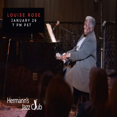 Louise Rose At Hermann's Jazz Club Livestream And Live Audience at The Coda - event poster Louise Rose At Hermann's Jazz Club Livestream And Live Audience at The Coda