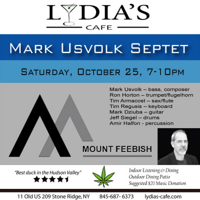 Mark Usvolk Septet at Lydia's Cafe