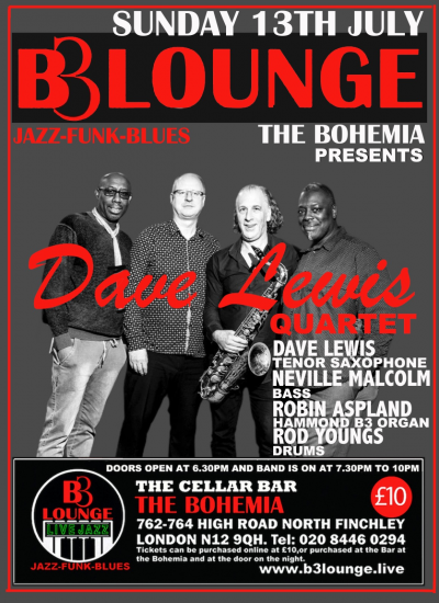 Dave Lewis Dlq at B3 Lounge The Cellar Bar The Bohemia