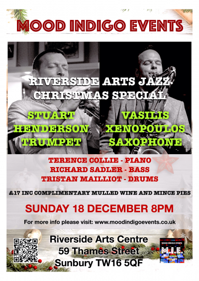 Raj Christmas Special With Stuart Henderson & Vasilis Xenopoulos at Riverside Arts Centre
