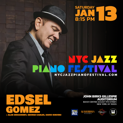 Edsel Gomez at New York Jazz Piano Festival at John Birks Gillespie Auditorium