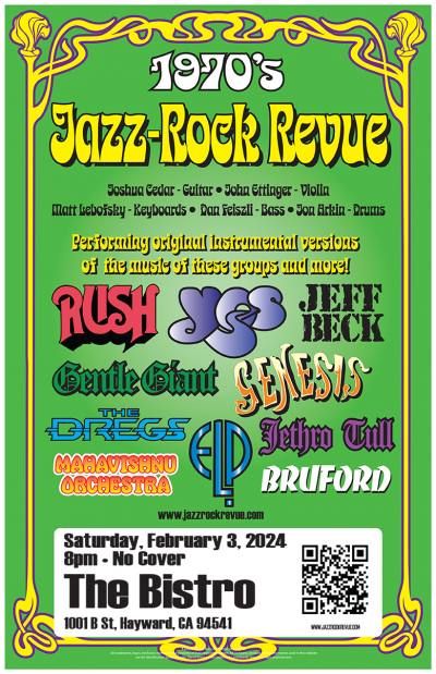 The 1970s Jazz-rock Revue at The Bistro