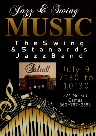 Swing & Standards Jb Salud Camas at Salud - event poster Swing & Standards Jb Salud Camas at Salud