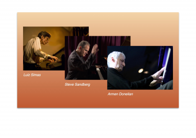 World Piano Summit: Luiz Simas, Steve Sandberg And Armen Donelian at DiMenna Center - event poster World Piano Summit: Luiz Simas, Steve Sandberg And Armen Donelian at DiMenna Center