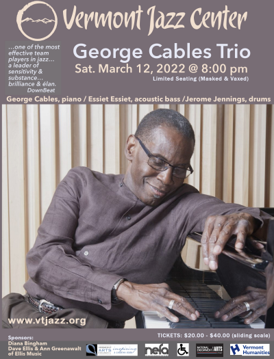 George Cables at Vermont Jazz Center