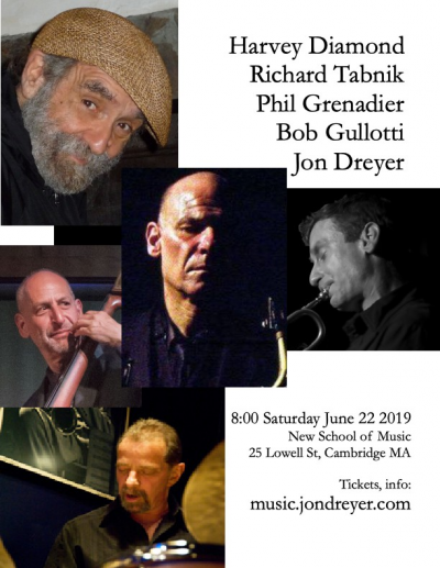 Harvey Diamond Quntet with Tabnik, Grenadier, Gullotti, Dreyer at New School Of Music