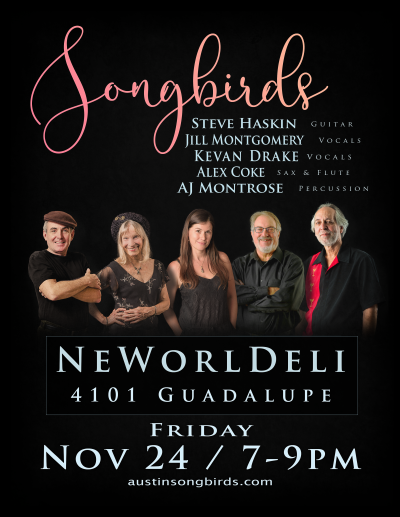 Austin Songbirds Featuring Alex Coke at Neworldeli