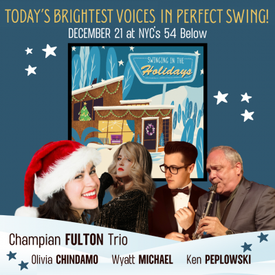 Swinging In The Holidays at 54 Below - event poster Swinging In The Holidays at 54 Below