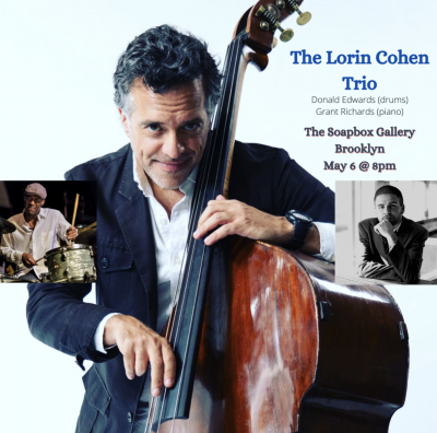 The Lorin Cohen Trio at Soapbox Gallery - event poster The Lorin Cohen Trio at Soapbox Gallery
