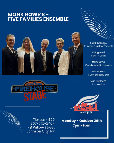 Monk Rowe's Five Family Jazz Ensemble at Schorr Family Firehouse Stage