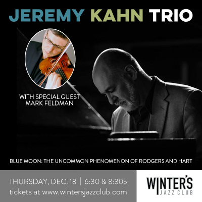 Jeremy Kahn Trio at Winter's Jazz Club - event poster Jeremy Kahn Trio at Winter's Jazz Club