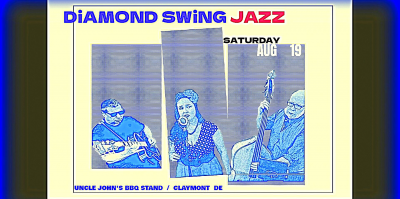Diamond Swing Jazz Live at Uncle John's BBQ Stand - event poster Diamond Swing Jazz Live at Uncle John's BBQ Stand