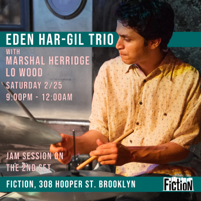Eden Har-gil Trio at Fiction Bar/Cafe