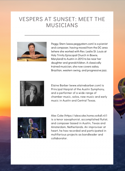 Peggy Stern And Friends at St Chad's Episcopal Church