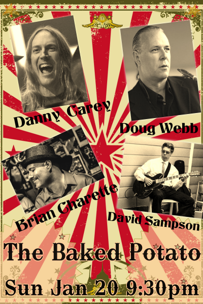 Brian Charette Quartet Ft Danny Carey At Baked Potato at The Baked Potato - event poster Brian Charette Quartet Ft Danny Carey At Baked Potato at The Baked Potato