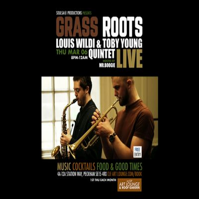 Grass Roots With Louis Wildi And Toby Young Quartet (live) And Mr.boogie/soulsa (dj Set) - Free Entry at The CLF Art Lounge And Roof Garden