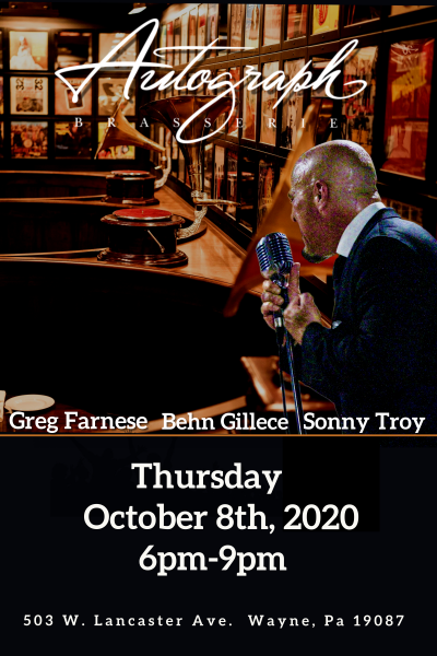 The Greg Farnese Trio at Autograph Brasserie - event poster The Greg Farnese Trio at Autograph Brasserie