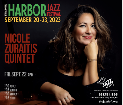 Nicole Zuraitis Quintet at Harbor Jazz Fest at The Jazz Loft - event poster Nicole Zuraitis Quintet at Harbor Jazz Fest at The Jazz Loft