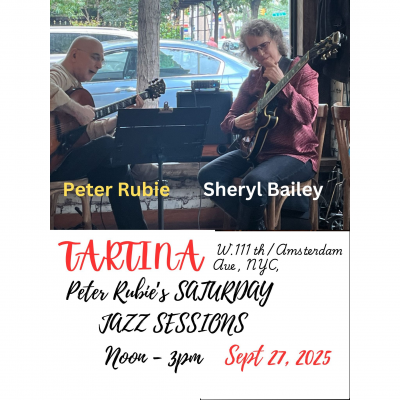 Peter Rubie's  Saturday Tartina Jazz Brunch at Tartina Restaurant