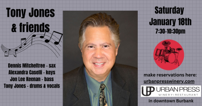Tony Jones & Friends at Urban Press Winery