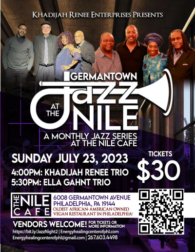 Jazz At The Nile with Khadijah Renee and  Ella Gahnt at The Nile Cafe