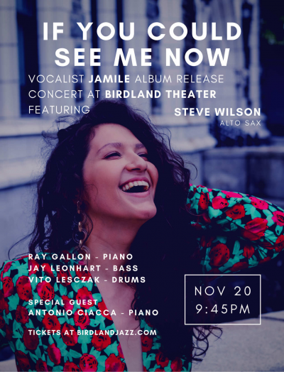 Jamile CD Release Feat. Steve Wilson at Birdland Theater