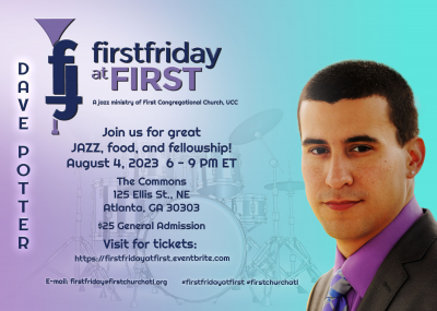 Dave Potter And Retro Groove At First Friday At First at The Commons at First Congregational Church - event poster Dave Potter And Retro Groove At First Friday At First at The Commons at First Congregational Church