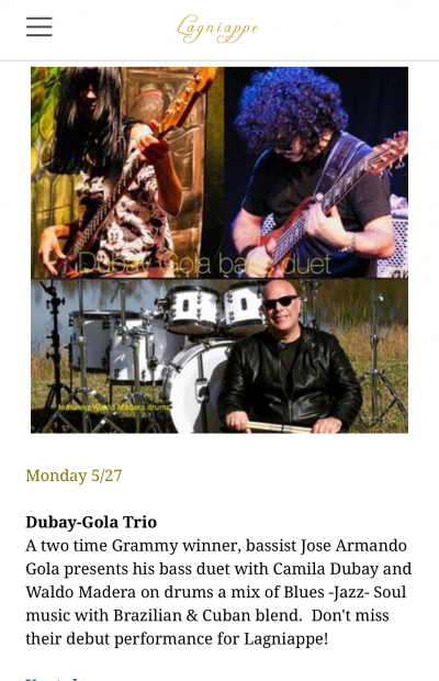 Dubay-gola Bass Duet  at Lagniappe House