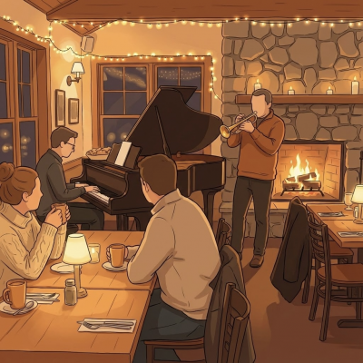 Holiday Jazz Duo: Grigorii Palamarchuk & Konstantin Gevondyan at On The 7 - Where Manhattan Meets LIC