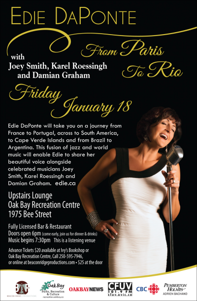 Edie Daponte at Oak Bay Recreation Centre