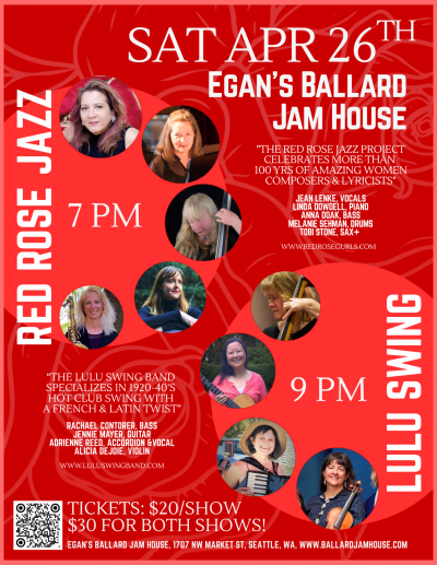 The Rose Project & Lulu Swing Celebrate Jazz Month at Egan's Ballard Jam House